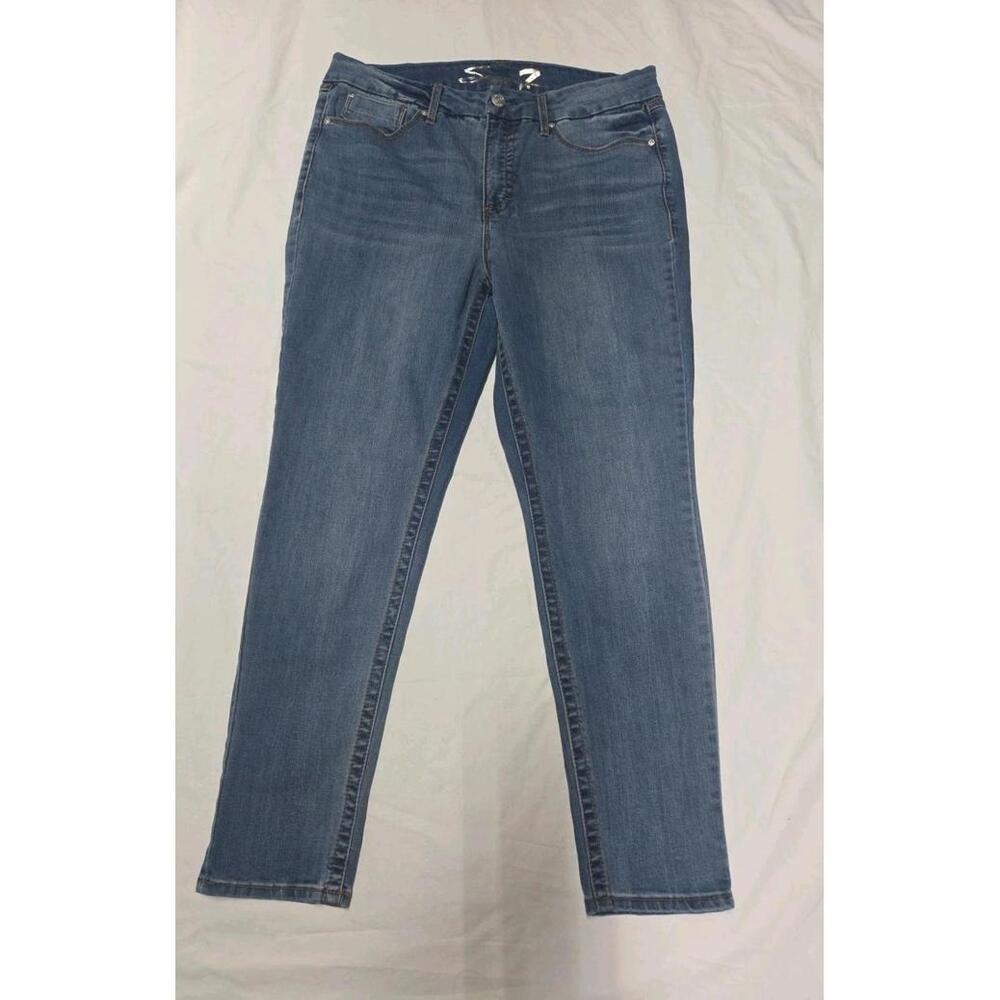 Seven7 Tummyless High Rise Skinny jeans size 16 RN#109890